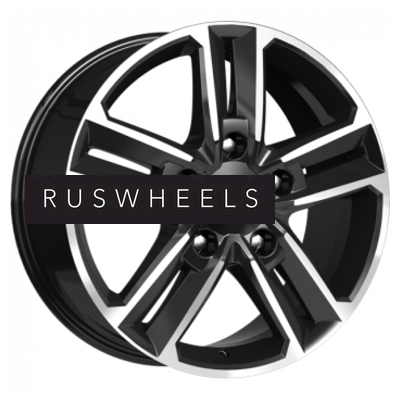 Диски КИК 8x18/5x114,3 ET45 D67,1 Backfire (КС763M) Алмаз черный