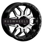 Диски LS 7,5x17/6x139,7 ET35 D100,1 1285 BKF (конус, Колпак+лого)