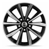 Диски КиК  Volkswagen Taos (КСr974)  6,5\R16 5*112 ET43  d57,1  Алмаз черный  [77431]  <С>