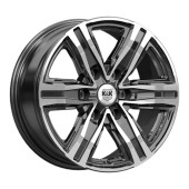 Диски КиК 7.5\R17 6*139.7 ET36 d100.1 Алмаз черный