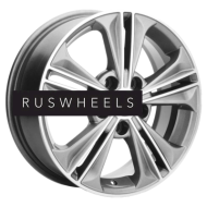 Диски Khomen Wheels 6x16/5x114,3 ET43 D67,1 KHW1603 (Creta/Seltos) G-Silver-FP