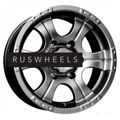 Диски КИК 8x16/5x139,7 ET-15 D110,1 Байконур Джип-рейд (КС465М) Дарк платинум