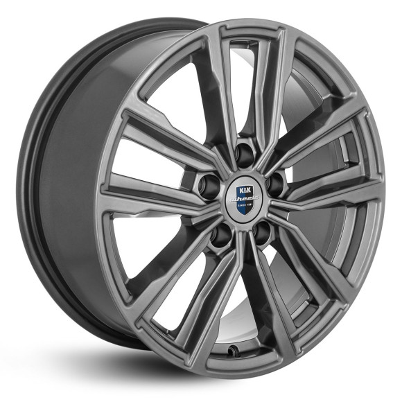 Диски КиК 7.5\R17 5*114.3 ET40 d66.1 Дарк платинум