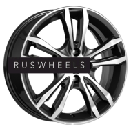 Диски КИК 6x16/4x100 ET49 D54,1 Samara-оригинал (КС866) Алмаз черный SK