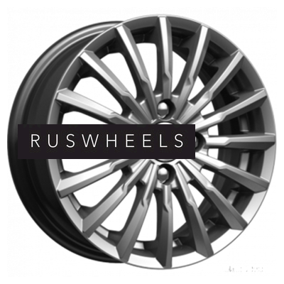 Грузовые диски K&K 5,5x14/4x100 ET45 D67,1 Акцент (КС641) Дарк платинум