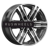 Диски КИК 7,5x17/6x139,7 ET36 D100,1 R8 (КС1174) Алмаз черный Диски КИК 7,5x17/6x139,7 ET36 D100,1 R8 (КС1174) Алмаз черный
