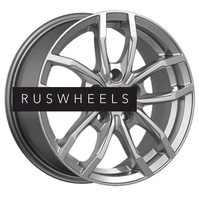 Диски КИК 6,5x15/5x108 ET50 D63,35 Фрост (КС1048) Дарк платинум