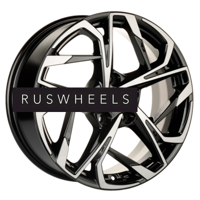 Диски Khomen Wheels 7x17/5x114,3 ET45 D60,1 KHW1716 (Changan/Geely/Lexus/Toyota) Black-FP