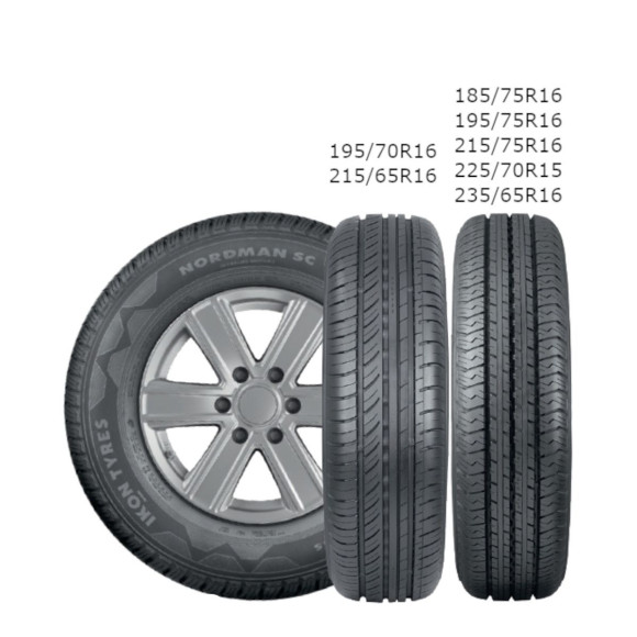 Шины Nokian Tyres 215/65R16C 109/107T Nordman SC TL