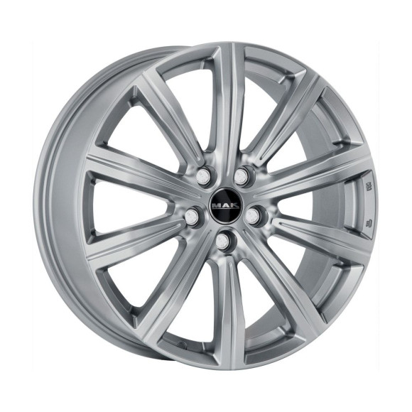 Диски MAK 8,0\R19 5*120 ET38 d72.6 Gun Met-Mirror Face