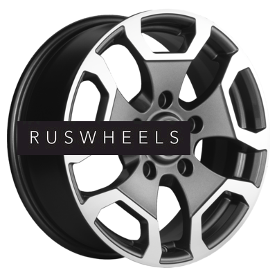Диски Khomen Wheels 6,5x17/5x139,7 ET40 D98,5 KHW1725 (Niva Travel/Legend) Gray-FP