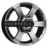 Диски КИК 7x16/6x139,7 ET38 D108,1 M56 (КС593) Дарк платинум Диски КИК 7x16/6x139,7 ET38 D108,1 M56 (КС593) Дарк платинум