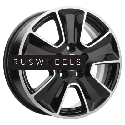 Диски Khomen Wheels 6,5x16/5x110 ET46 D63,3 KHW1601 (Changan CS35) Black-FP