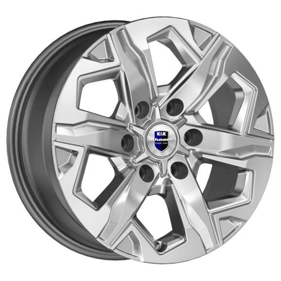 Диски КиК 7.5\R17 6*114.3 ET30 d66.1 Дарк платинум Диски КиК 7.5\R17 6*114.3 ET30 d66.1 Дарк платинум