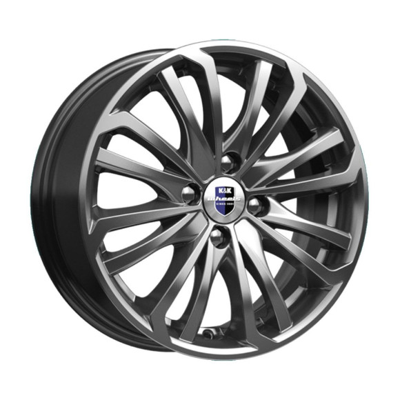 Диски КиК 6,0\R15 4*100 ET40 d60.1 Дарк платинум Диски КиК 6,0\R15 4*100 ET40 d60.1 Дарк платинум