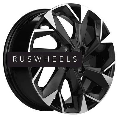 Диски Khomen Wheels 5,5x14/4x100 ET45 D56,1 KHW1402 (Honda Civic) Black-FP